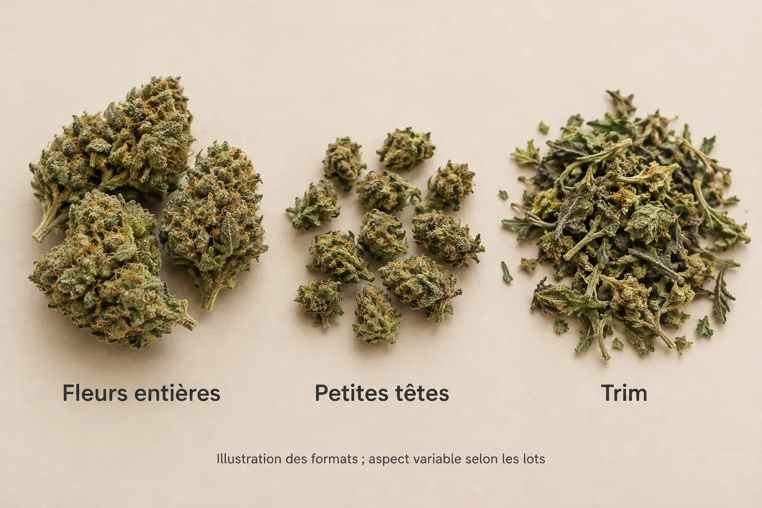 planche photographique illustrative — fleurs de cbd
