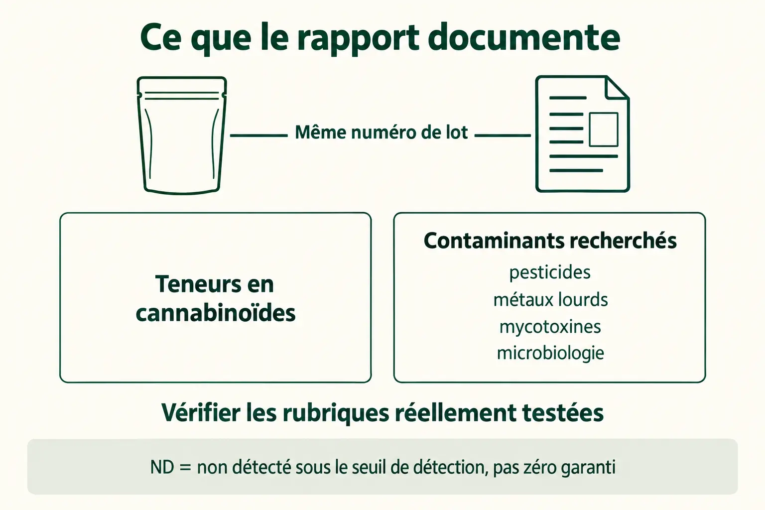 infographie pédagogique — fleurs de cbd