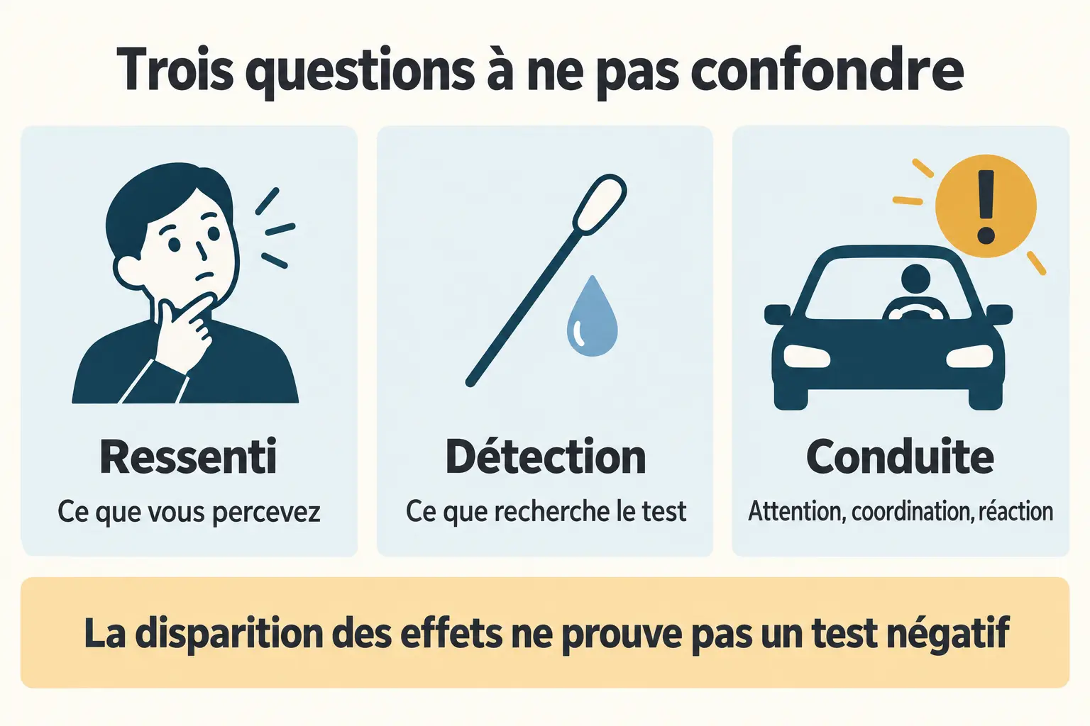 schĂ©ma conceptuel Ă trois panneaux â test salivaire positif combien de temps aprĂšs